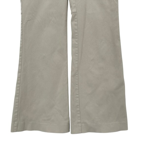 Vintage Cache Womens 10 Pants Wide Leg Flared Ivory 1990s Preppy Retro Career - Picture 3 of 10